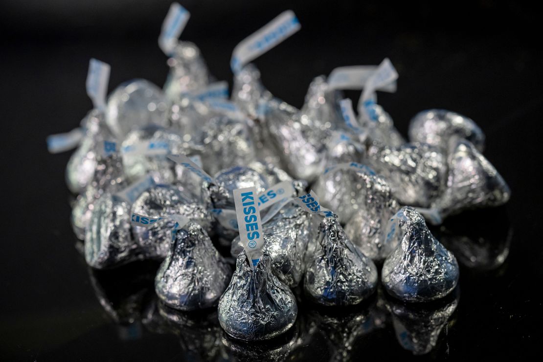 Hershey's Kisses chocolates on December 9, 2024.
