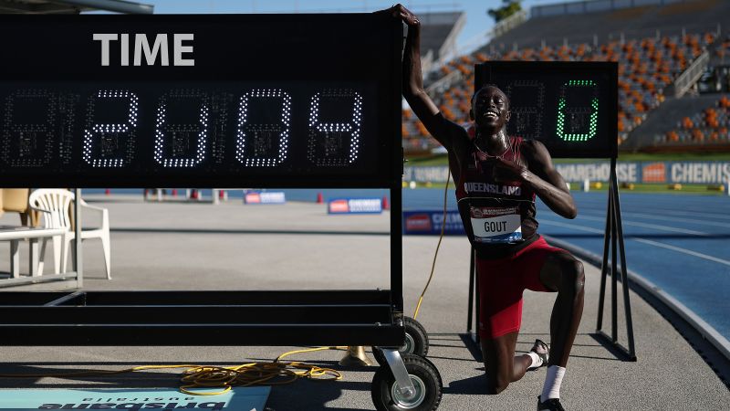 16-year-old rising sprint star Gout Gout breaks Australia’s nearly six-decade-old 200m record