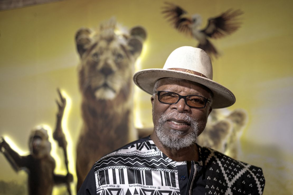 John Kani, ahead the South African premiere of "Mufasa: the Lion King" in Johannesburg, on December 12, 2024.