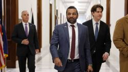 WASHINGTON, DC - DECEMBER 09: U.S. President-elect Donald Trump's nominee to be FBI Director Kash Patel arrives at Sen. Joni Ernst's (R-IA) office for a meeting in the Russell Senate Office Building on December 09, 2024 in Washington, DC. Trump's nominees for his incoming administration continue to visit Capitol Hill and meet with senators. (Photo by Anna Moneymaker/Getty Images)