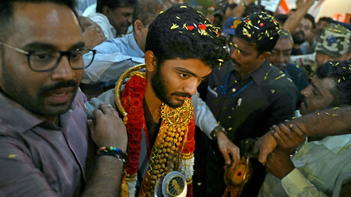 Youngest ever chess world champion Gukesh Dommaraju returns home to rock star welcome in India