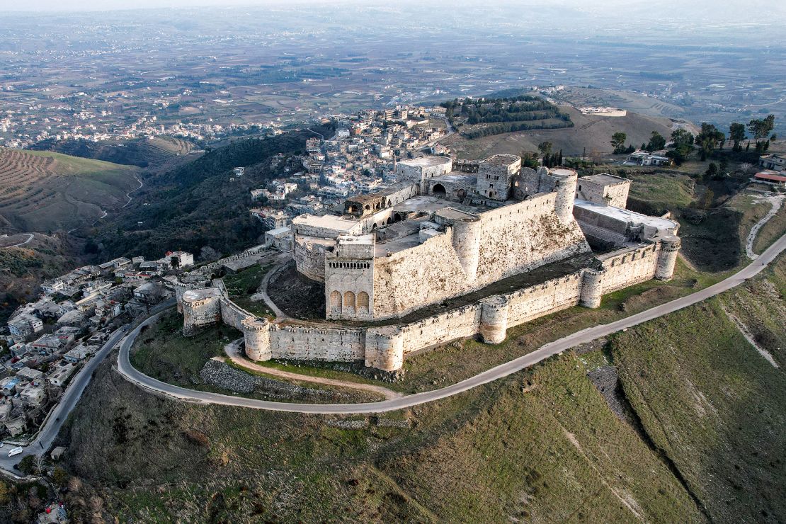 Krak des Chevaliers was created in the 12th century by the Knights of St John.