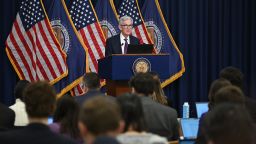 US Federal Reserve Chairman Jerome Powell speaks at a press conference after the Monetary Policy Committee meeting in Washington, DC, on December 18, 2024. The US Federal Reserve cut interest rates by a quarter point December 18 and signaled a slower pace of cuts ahead, amid uncertainty about inflation and US President-elect Donald Trump's economic plans. Policymakers voted 11-to-1 to lower the central bank's key lending rate to between 4.25 percent and 4.50 percent, the Fed announced in a statement. They also penciled in just two quarter-point rate cuts for next year, and sharply hiked their inflation outlook for 2025.