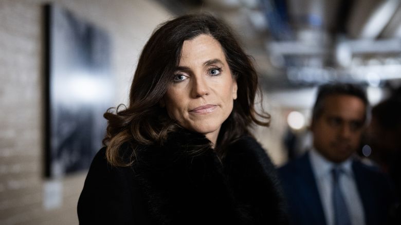 UNITED STATES - DECEMBER 20: Rep. Nancy Mace, R-S.C., arrives for the House Republican Conference meeting on a plan to fund the government and avert a shutdown in the U.S. Capitol on Friday, December 20, 2024. (Tom Williams/CQ-Roll Call, Inc via Getty Images)