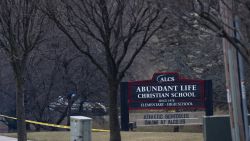 MADISON, WISCONSIN - DECEMBER 16: A sign sits in front of the Abundant Life Christian School on December 16, 2024 in Madison, Wisconsin. According to reports, a student and teacher were shot and killed at the school earlier today, and the suspected shooter was found dead at the scene. (Photo by Scott Olson/Getty Images)