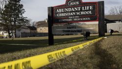 MADISON, WISCONSIN - DECEMBER 17: Crime scene tape continues to be stretched around Abundant Life Christian School as police continue to investigate yesterday's shooting on December 17, 2024 in Madison, Wisconsin. Multiple people were shot and at least three have died after a teenage girl, who was a student at the school, opened fire inside the school. (Photo by Scott Olson/Getty Images)