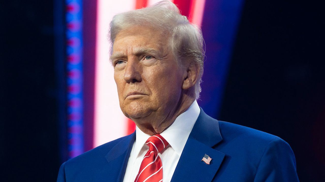 PHOENIX, ARIZONA - DECEMBER 22: U.S. President-elect Donald Trump looks on during Turning Point USA's AmericaFest at the Phoenix Convention Center on December 22, 2024 in Phoenix, Arizona. The annual four day conference geared toward energizing and connecting conservative youth hosts some of the country's leading conservative politicians and activists. (Photo by Rebecca Noble/Getty Images)