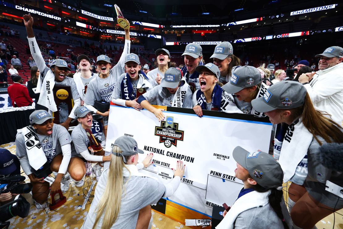 Penn State won in front of a record crowd at the KFC Yum! their eighth NCAA title. Center on Sunday.