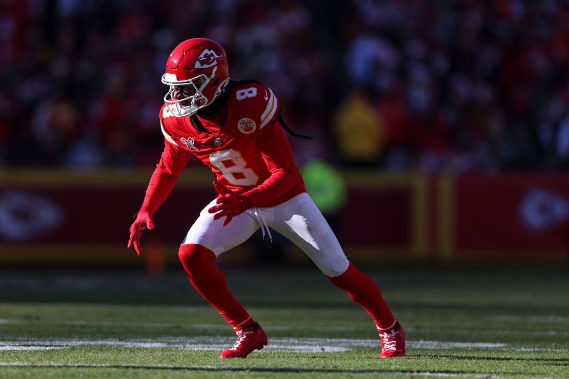 DeAndre Hopkins runs a route during a game against the Houston Texans in Kansas City, Missouri on December 21, 2024.