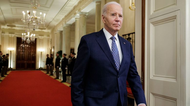 US President Joe Biden arrives for a Medal of Honor ceremony in the East Room of the White House in Washington, DC, US, on Friday, Jan. 3, 2025. Biden presented presidential medals to seven former US Army soldiers and eight public safety officers for acts of bravery that put their own lives at risk. Photographer: Samuel Corum/Sipa/Bloomberg via Getty Images