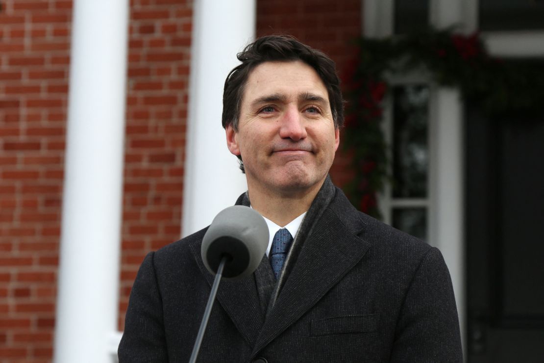 El primer ministro canadiense Justin Trudeau habla durante una rueda de prensa en Rideau Cottage en Ottawa, Canadá, el 6 de enero de 2025. Trudeau anunció su dimisión, diciendo que dejará el cargo tan pronto como el partido Liberal en el poder elija un nuevo líder.