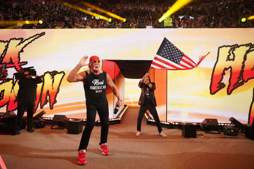 Hogan appears on an episode of "WWE Raw" in January.