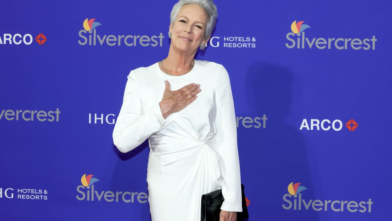 PALM SPRINGS, CALIFORNIA - JANUARY 03: Jamie Lee Curtis attends the 36th Annual Palm Springs International Film Festival Film Awards at Palm Springs Convention Center on January 03, 2025 in Palm Springs, California.  (Photo by Kevin Winter/Getty Images)