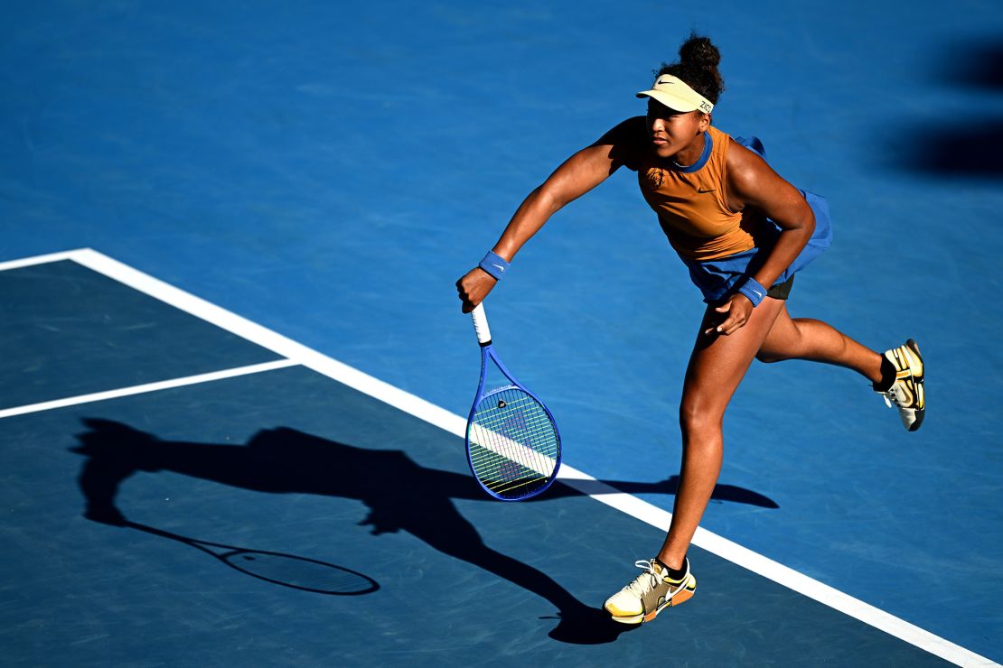 Naomi Osaka suffered an injury scare after an impressive week.