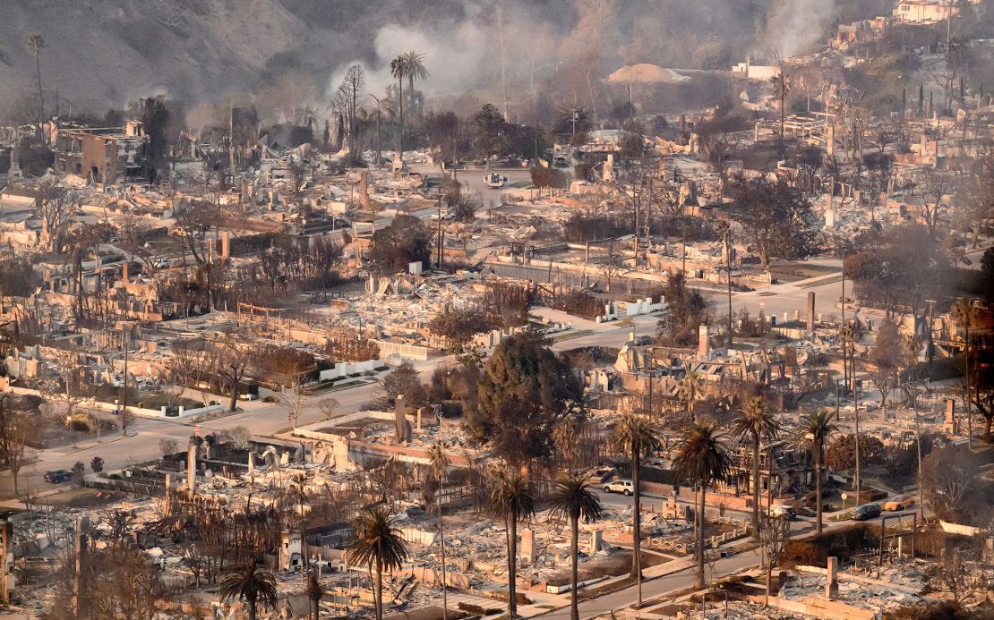 Much of Los Angeles County has been destroyed by the wildfires.