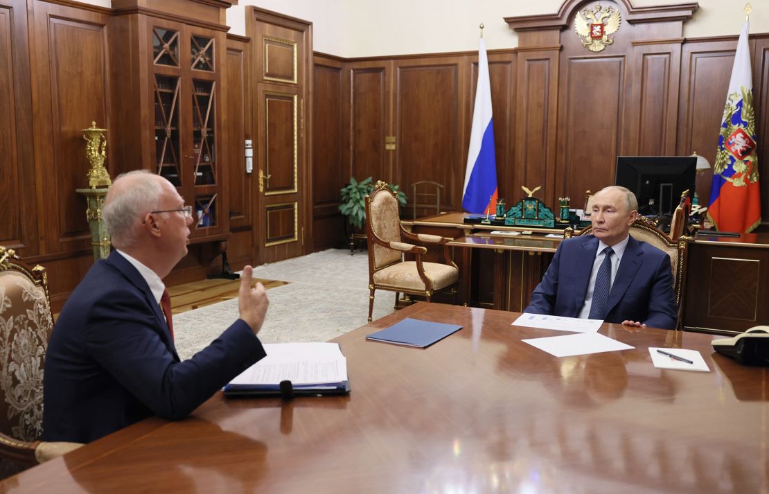 Russia's President Vladimir Putin meets with Kirill Dmitriev at the Kremlin in Moscow January 13, 2025