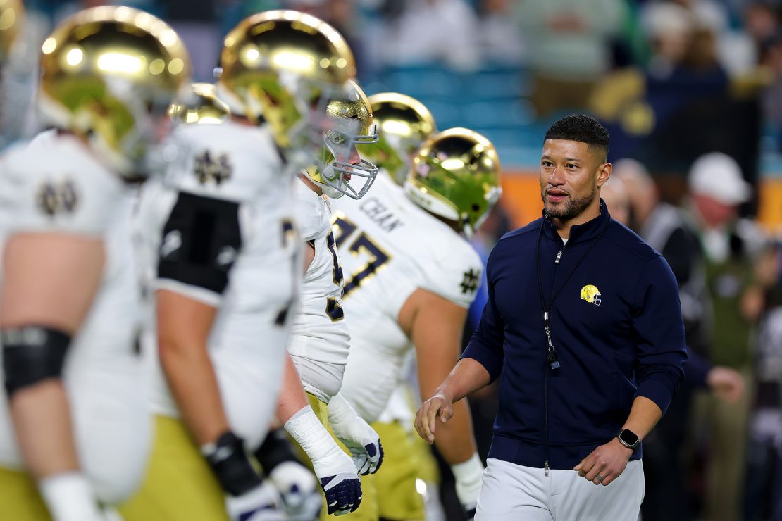 The National Championship will see Marcus Freeman face off against his alma mater, having spent five seasons between 2004 and 2008 as a linebacker for Ohio State.