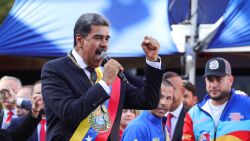 CARACAS, VENEZUELA - JANUARY 10: President of Venezuela Nicolas Maduro speaks before the swear-in ceremony at Palacio Federal Legislativo on January 10, 2025 in Caracas, Venezuela. Nicolas Maduro takes oath as president of Venezuela for a third consecutive term amidst tension in the country and a day after the opposition leader Maria Corina Machado was intercepted by governmental forces after taking part in an anti-government rally. Maduro claims to have won the election while the opposition leader Edmundo Gonzalez affirms he has won and, consequently, he is the legitimate president of Venezuela. (Photo by Jesus Vargas/Getty Images)