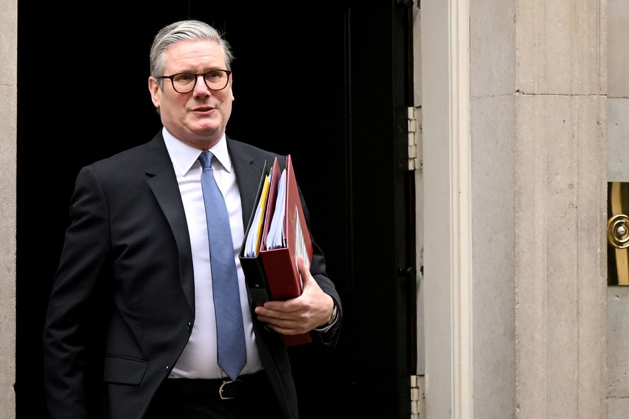UK Prime Minister Keir Starmer departs from Downing Street for the House of Commons to attend the Prime Minister's Questions (PMQs) on January 15, in London, England.