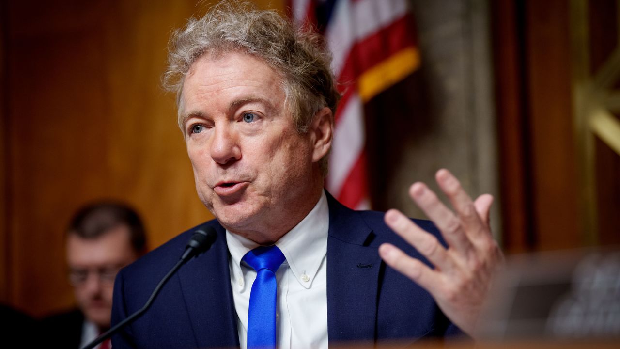 Sen. Rand Paul (R-KY) on Capitol Hill on January 15, 2025, in Washington, DC.