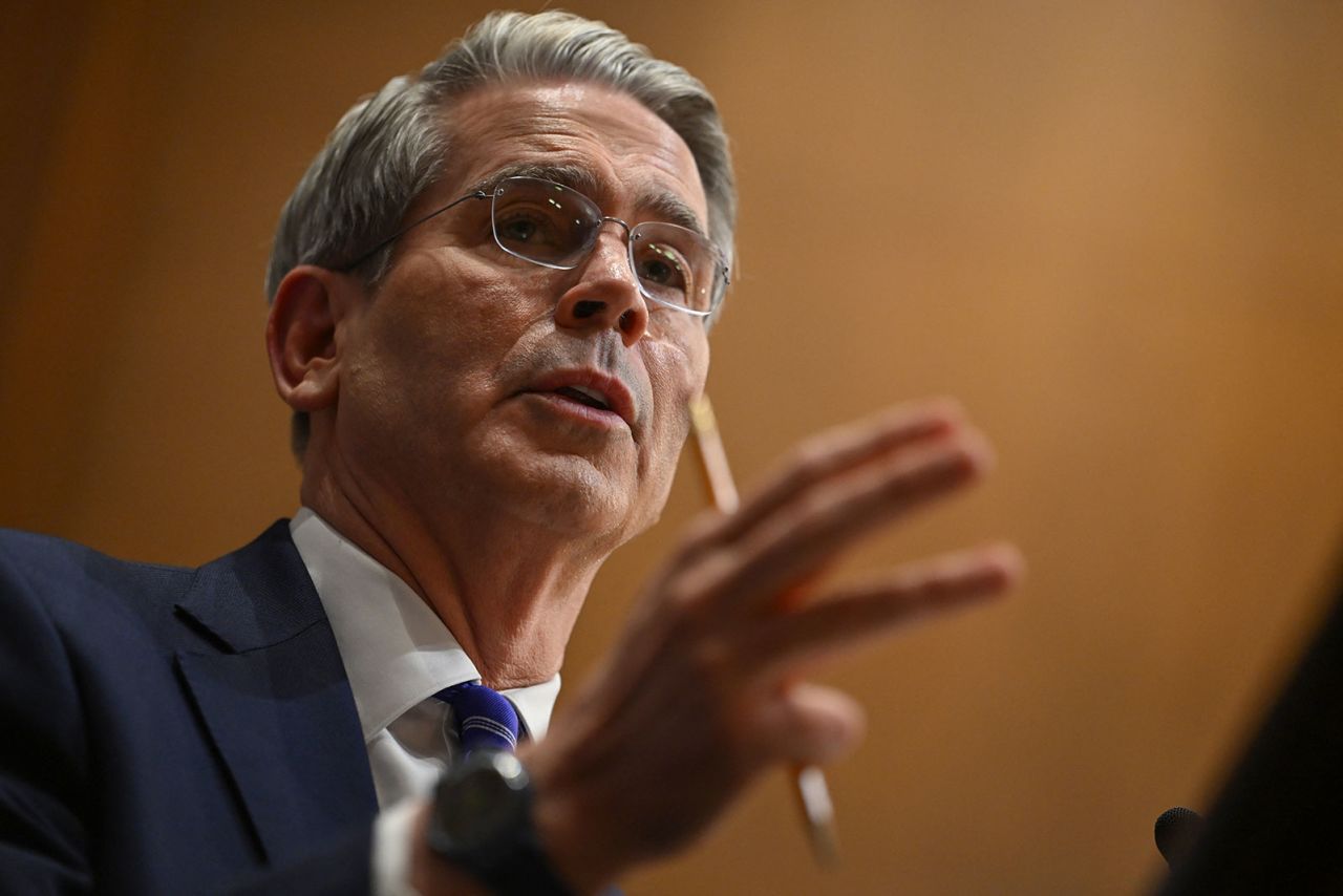 US investor and hedge fund manager Scott Bessent testifies before the Senate Finance Committee on his nomination to be Secretary of the Treasury, on Thursday.