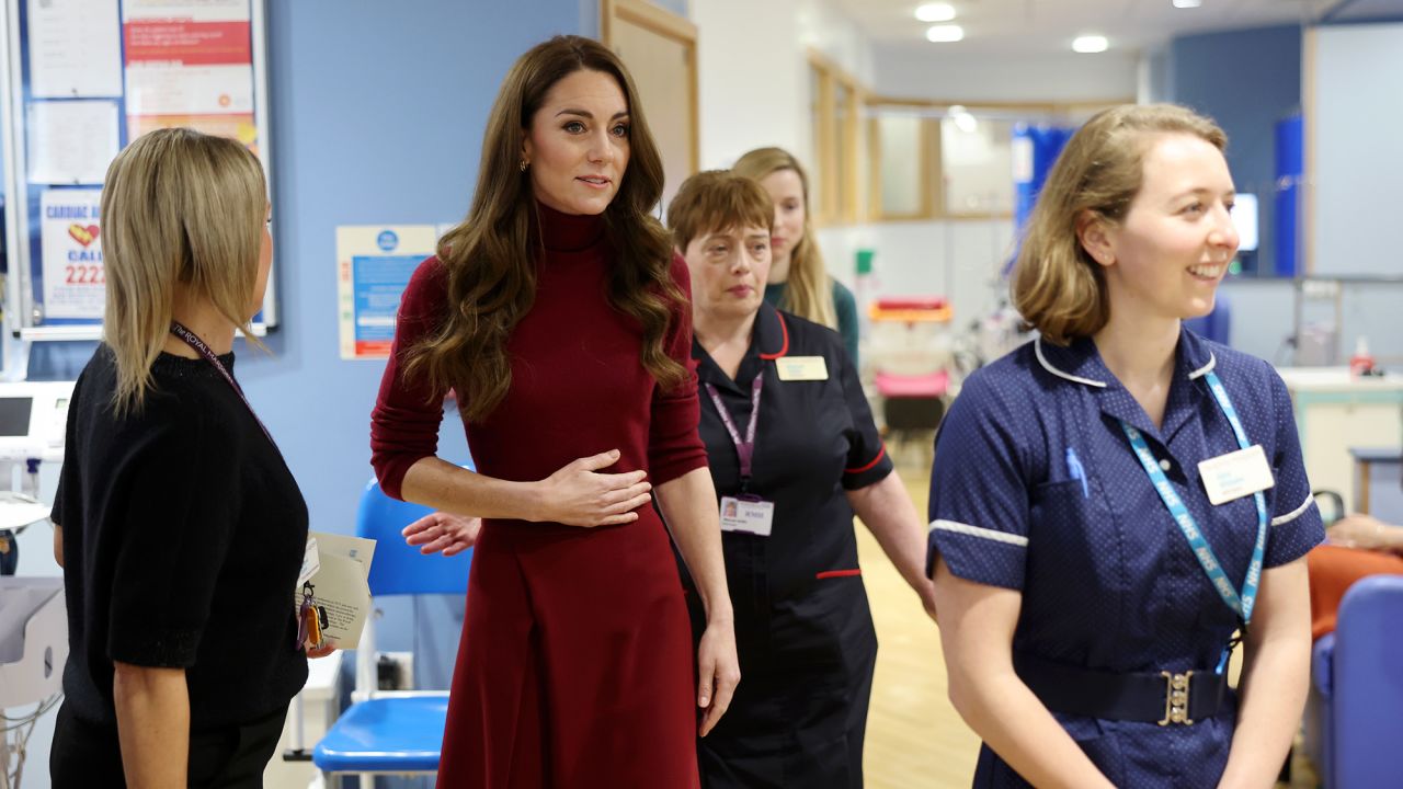 The Princess of Wales visits London's Royal Marsden Hospital on Tuesday.