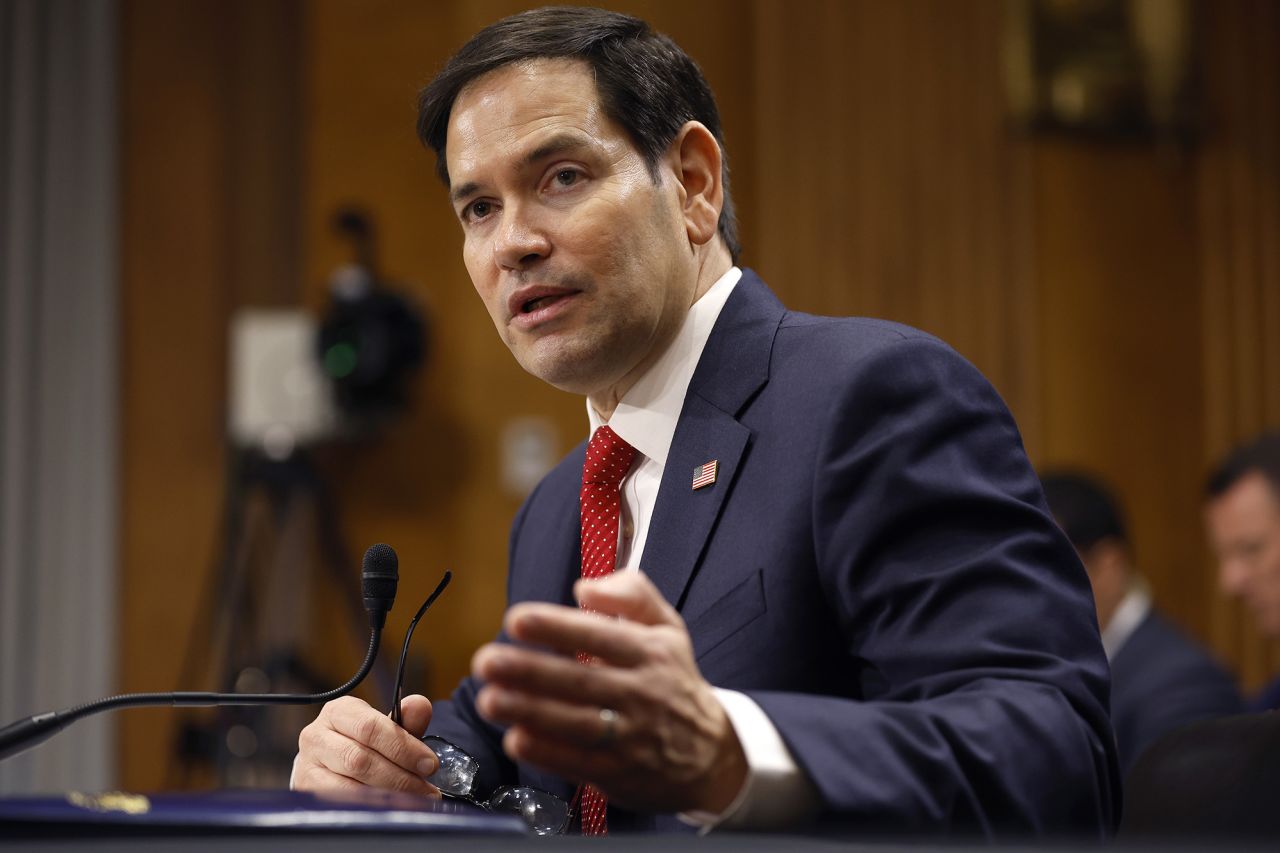 Secretary of State, Sen. Marco Rubio testifies during his Senate Foreign Relations confirmation hearing at Dirksen Senate Office Building on January 15.