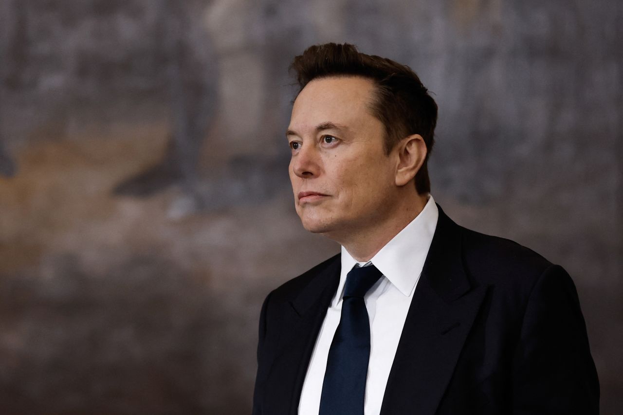 Elon Musk arrives for Donald Trump's inauguration ceremony in Washington, DC, on January 20.