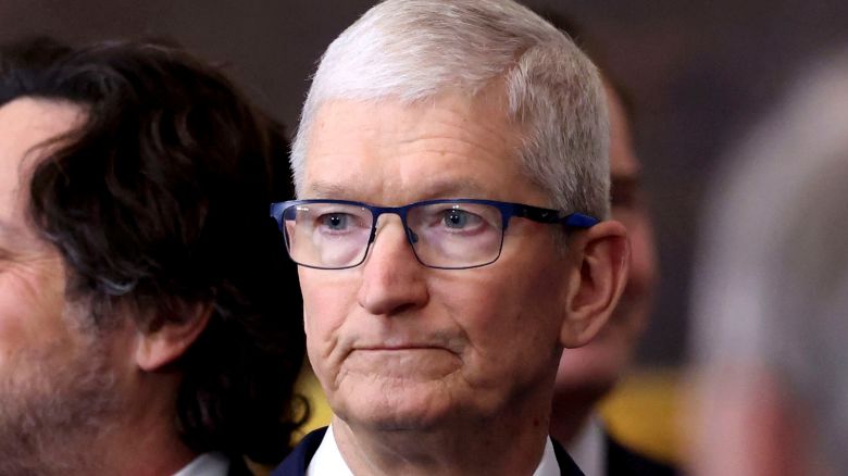 Tim Cook at Donald Trump's inauguration earlier this year.