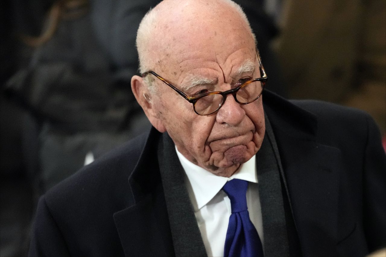 Rupert Murdoch arrives for the inauguration of President Donald Trump at the Capitol Rotunda on January 20.