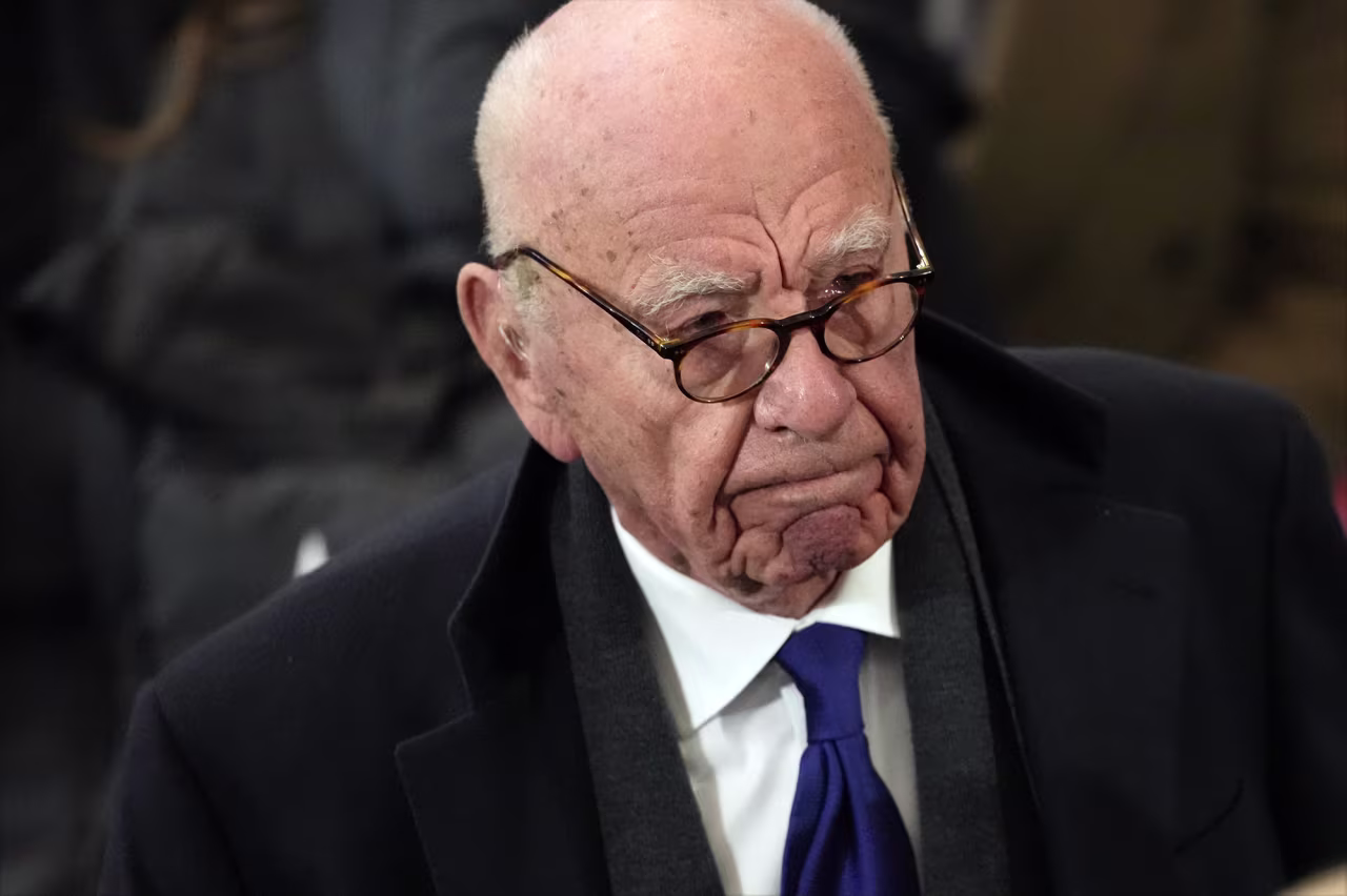 Rupert Murdoch arrives for the inauguration of President Donald Trump at the Capitol Rotunda on January 20.