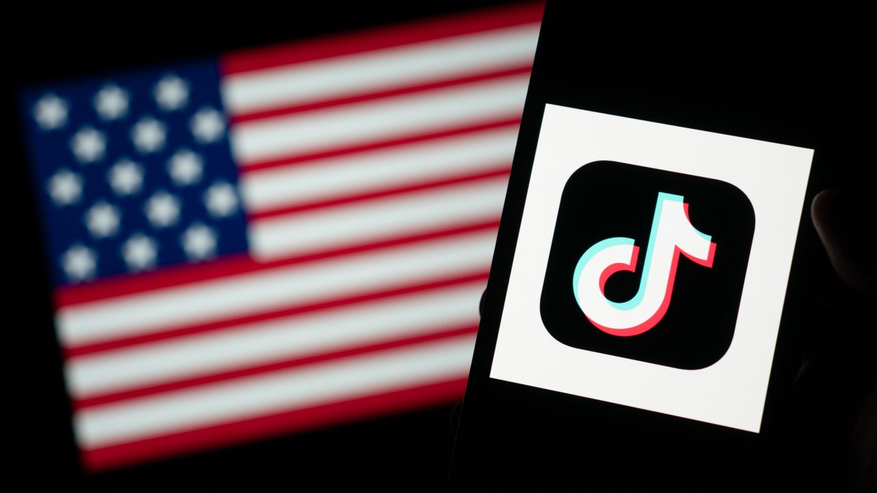 HONG KONG, CHINA - JANUARY 18: In this photo illustration, the TikTok logo and flag of the United States are seen on screens on January 18, 2025 in Hong Kong, China. As the impending TikTok ban looms, users are increasingly migrating to alternative platforms like Xiaohongshu, driven by concerns over data privacy and the potential shutdown of their favorite app. This shift reflects a broader trend where users seek platforms that offer similar engagement without the uncertainty surrounding TikTok's future in the U.S., especially as legal battles and political pressures mount ahead of the January 19 deadline for compliance or a ban. (Photo by Anthony Kwan/Getty Images)