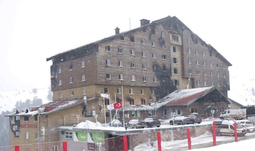 A fire that broke out at the Grand Kartal Hotel in the Kartalkaya Ski Resort in Bolu, Turkey, on January 21 left 78 people dead and 133 injured.