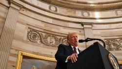 WASHINGTON, DC - JANUARY 20: U.S. President Donald Trump speaks during inauguration ceremonies in the Rotunda of the U.S. Capitol on January 20, 2025 in Washington, DC. Donald Trump takes office for his second term as the 47th president of the United States. (Photo by Chip Somodevilla/Getty Images)