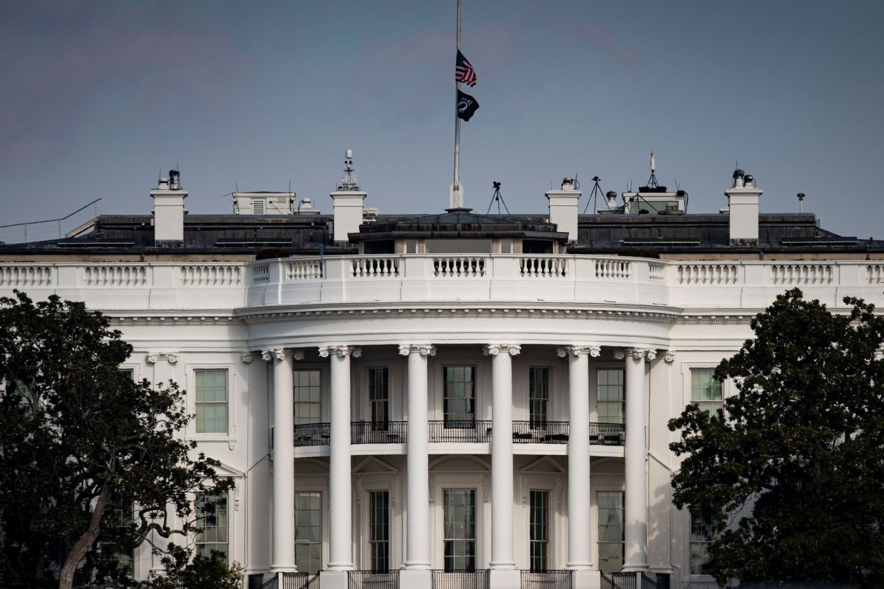 The White House in Washington, DC, on  January 24.