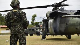  del Ejército Nacional de Colombia se preparan para enfrentamientos con el ELN en el Catatumbo, en el Cantón Militar San Jorge, en Cúcuta, Norte de Santander, Colombia, el 25 de enero de 2025.