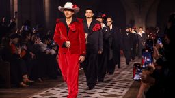 PARIS, FRANCE - JANUARY 24: (EDITORIAL USE ONLY - For Non-Editorial use please seek approval from Fashion House) Models walk the runway during the Willy Chavarria Menswear Fall-Winter 2025/2026 show as part of Paris Fashion Week on January 24, 2025 in Paris, France. (Photo by Lyvans Boolaky/Getty Images)