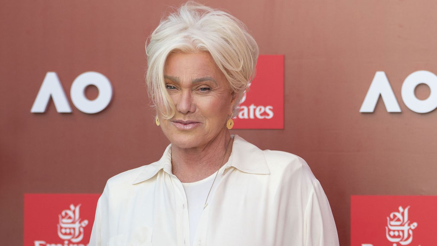 Deborra-Lee Furness at the 2025 Australian Open in Melbourne.