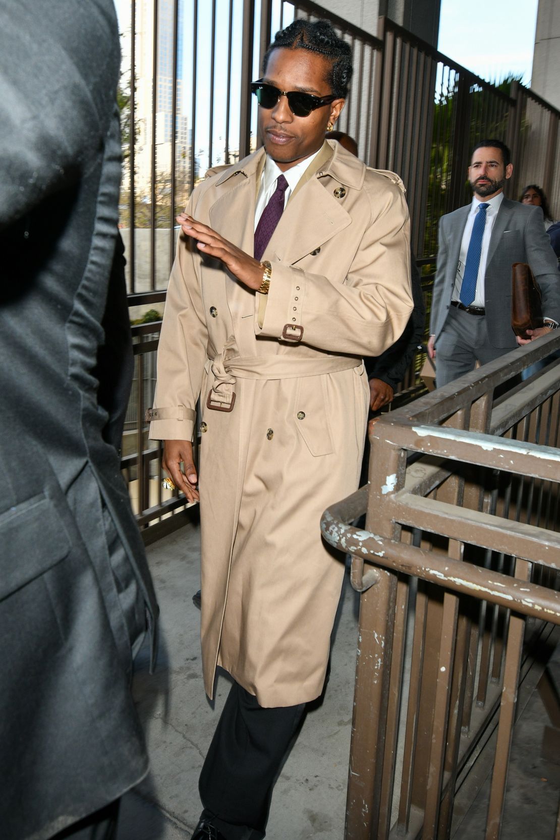In early 2025, A$AP Rocky arrived at Clara Shortridge Foltz Criminal Justice Center in Los Angeles decked out in Saint Laurent.