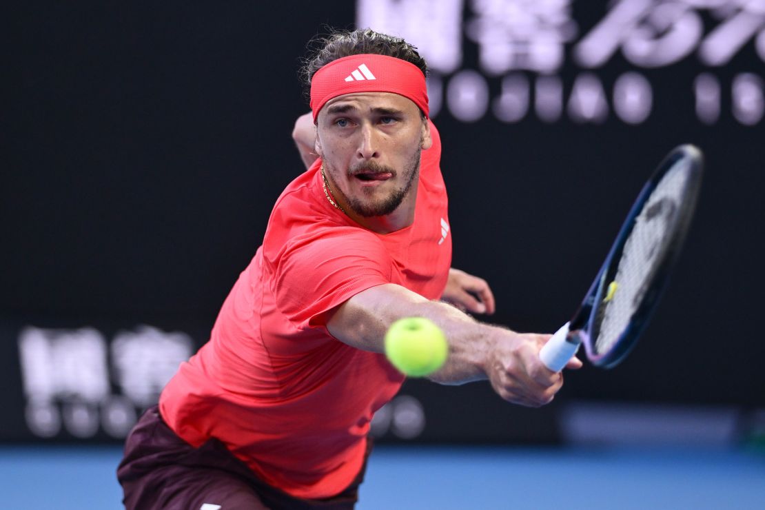 Zverev was easily beaten by Jannik Sinner in the Australian Open final.