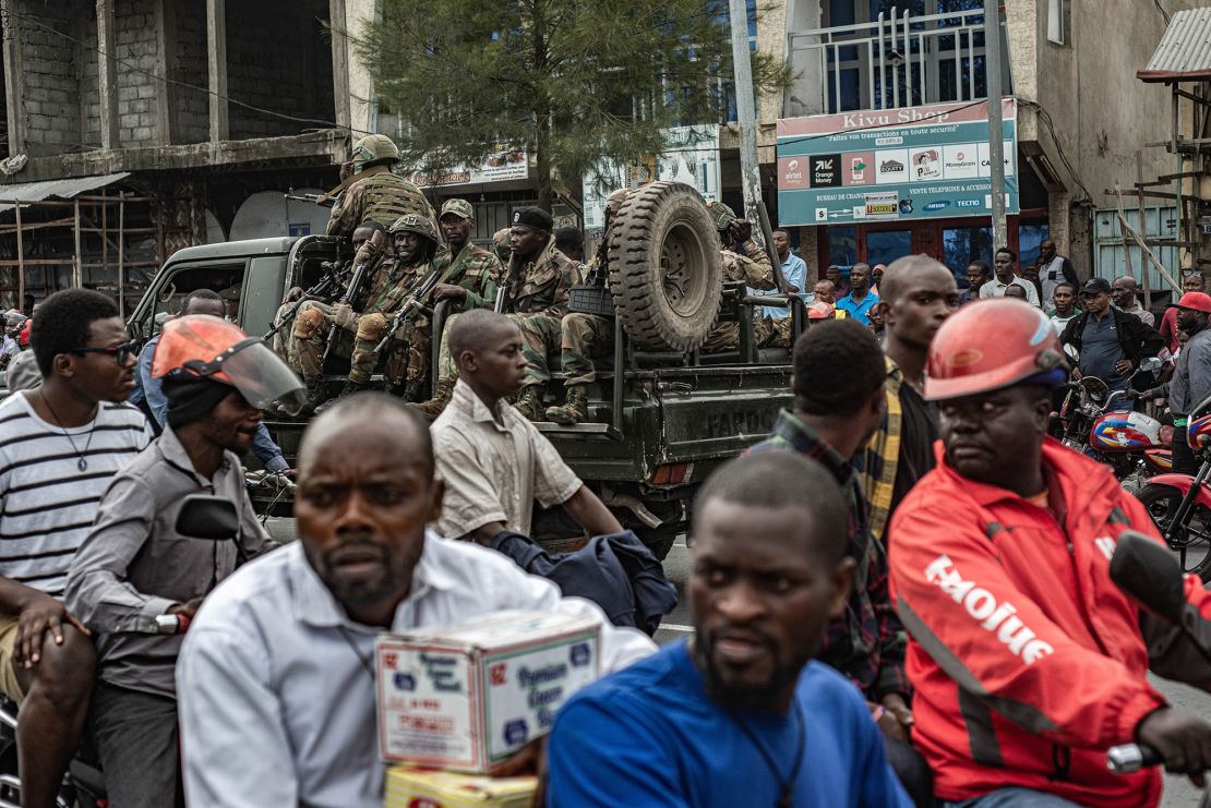 The M23 rebel group has said it has seized control of the city of Goma in eastern DRC, and is reportedly advancing south.