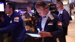 NEW YORK, NEW YORK - JANUARY 28: Traders work on the floor of the New York Stock Exchange during morning trading on January 28, 2025 in New York City. Stock opened up flat amid the arrival of the Chinese artificial intelligence startup DeepSeek which sparked a sell-off in tech stocks.  (Photo by Michael M. Santiago/Getty Images)