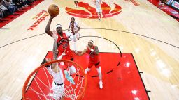 TORONTO, CANADA - FEBRUARY 2: Chris Boucher #25 of the Toronto Raptors shoots the ball during the game against the LA Clippers on February  2, 2025 at the Scotiabank Arena in Toronto, Ontario, Canada.  NOTE TO USER: User expressly acknowledges and agrees that, by downloading and or using this Photograph, user is consenting to the terms and conditions of the Getty Images License Agreement.  Mandatory Copyright Notice: Copyright 2025 NBAE (Photo by Vaughn Ridley/NBAE via Getty Images)