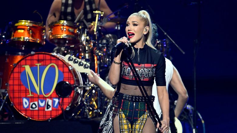 Gwen Stefani of No Doubt performs onstage during the FIREAID Benefit Concert for California Fire Relief at The Kia Forum on January 30, 2025 in Inglewood, California.