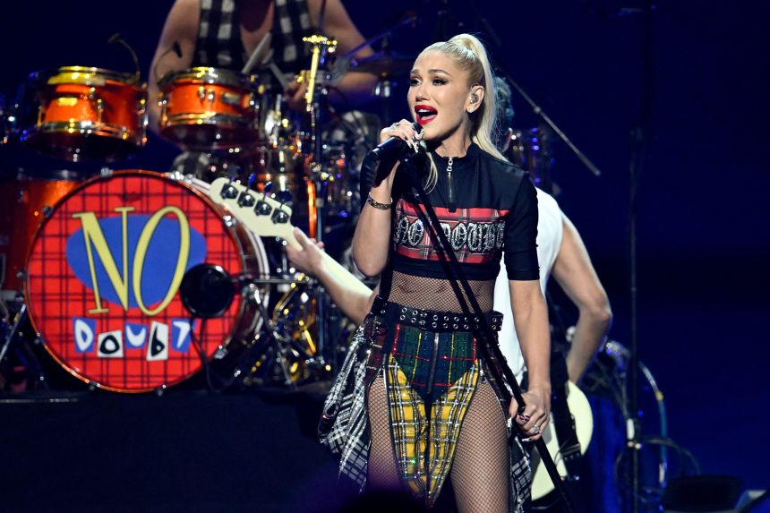 Gwen Stefani of No Doubt performs onstage during the FIREAID Benefit Concert for California Fire Relief at The Kia Forum on January 30, 2025 in Inglewood, California.