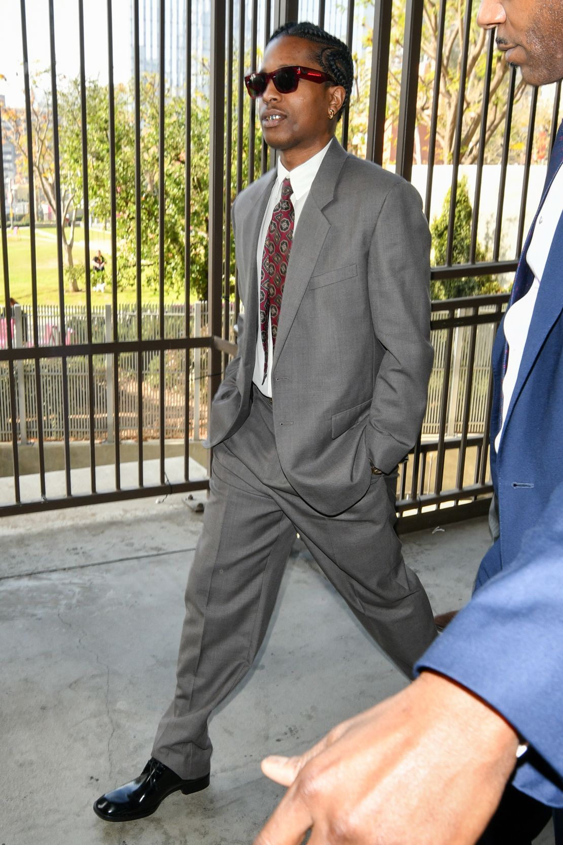 The brand sent out several media blasts advertising Rocky's look while the trial was ongoing.