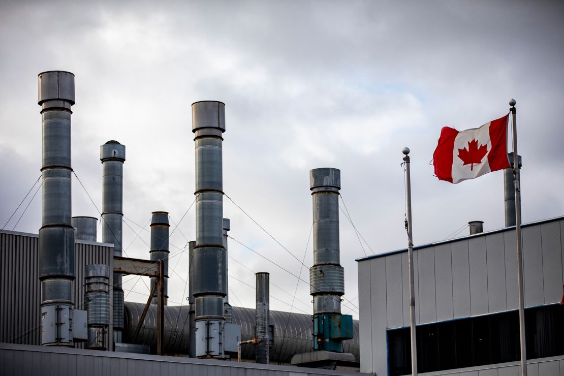 The Stellantis Windsor -Assemblage factory in Windsor, Ontario, Canada.