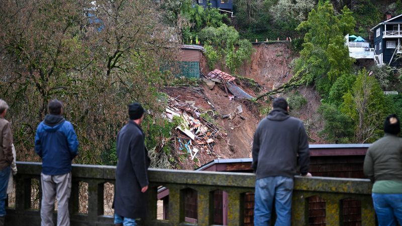 Storm in California leaves two people dead as heavy rain continues