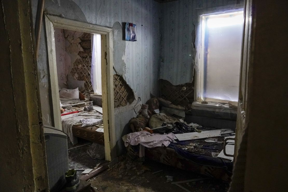 A view of damage after Ukrainian attacks in Kursk Oblast, Russia, on January 16.