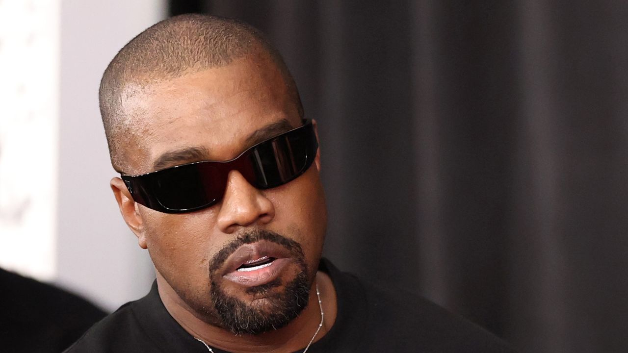 Kanye West on February 2 in Los Angeles, California.
